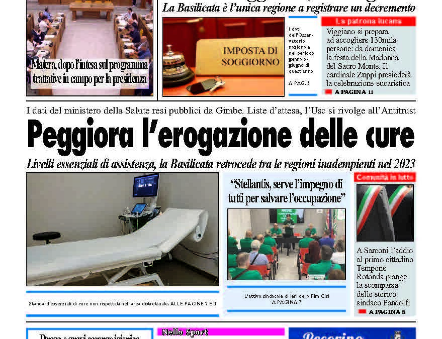 Giovedì 4 settembre 2025