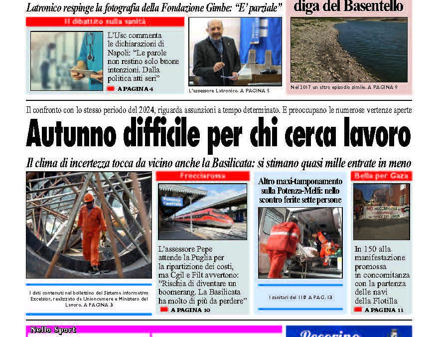 Sabato 6 settembre 2025