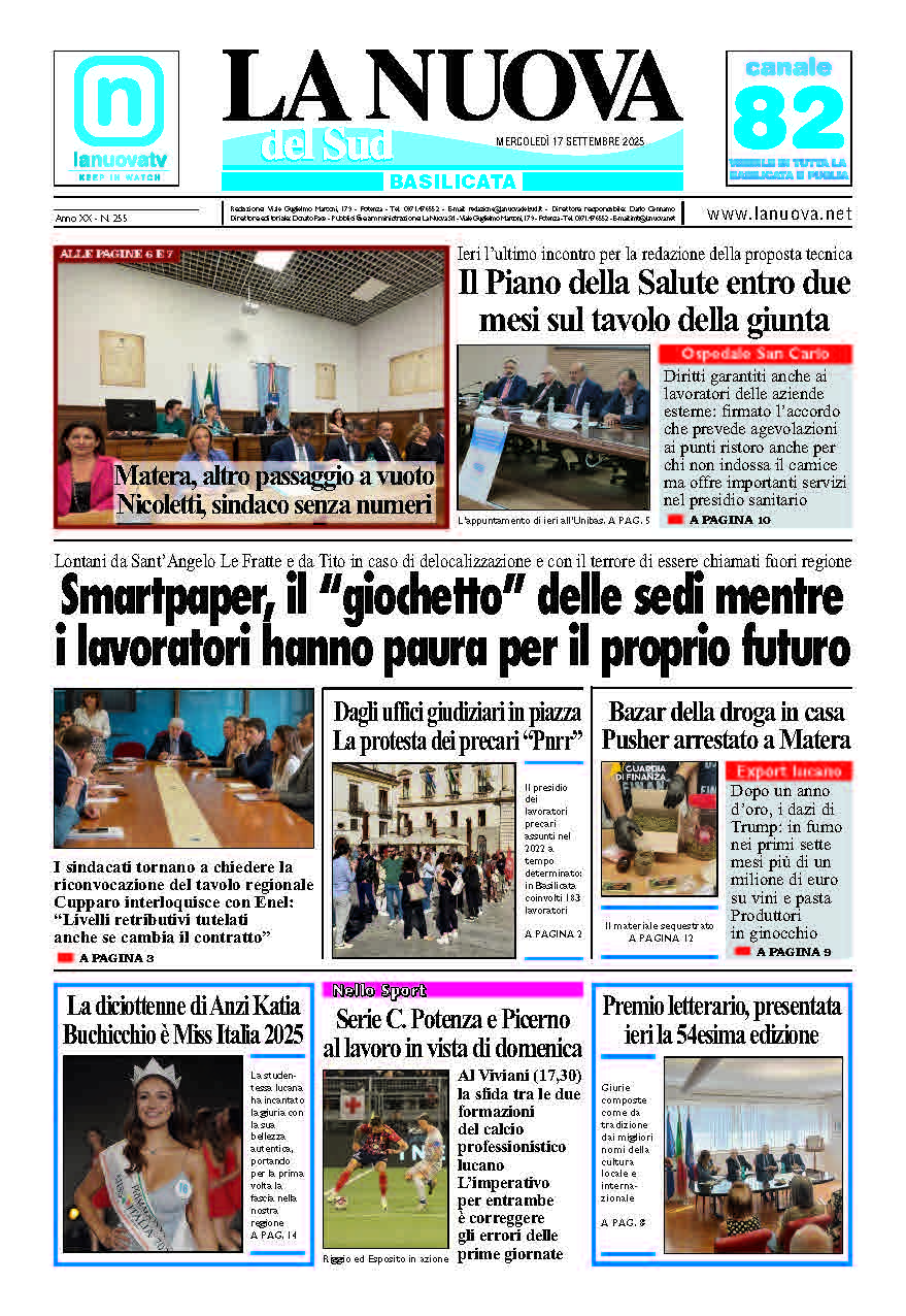 Mercoledì 17 settembre 2025