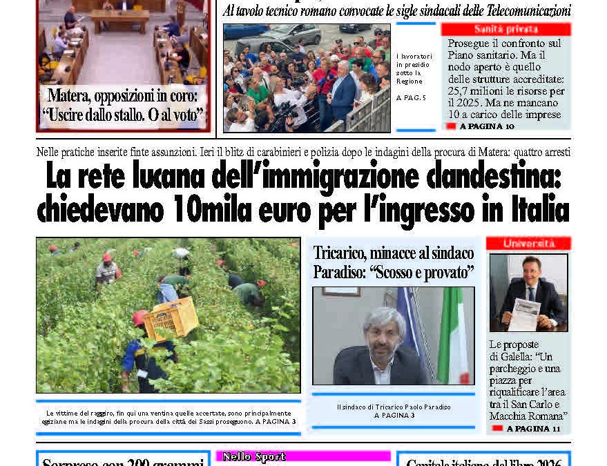 Giovedì 18 settembre 2025