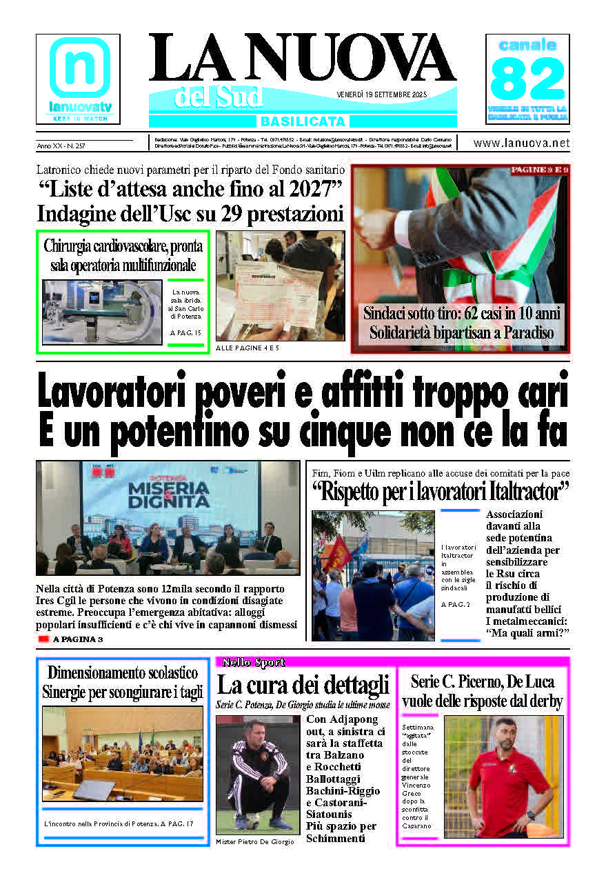 Venerdì 19 settembre 2025