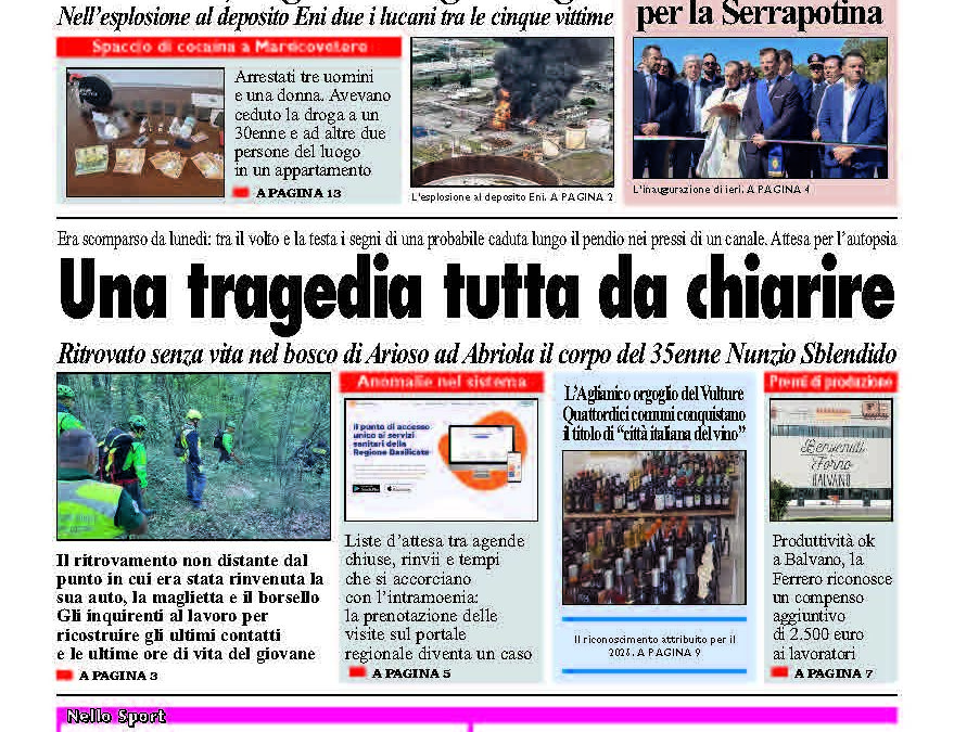 Sabato 20 settembre 2025
