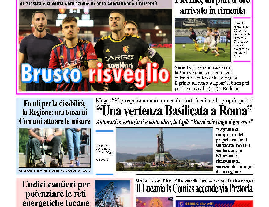Giovedì 25 settembre 2025