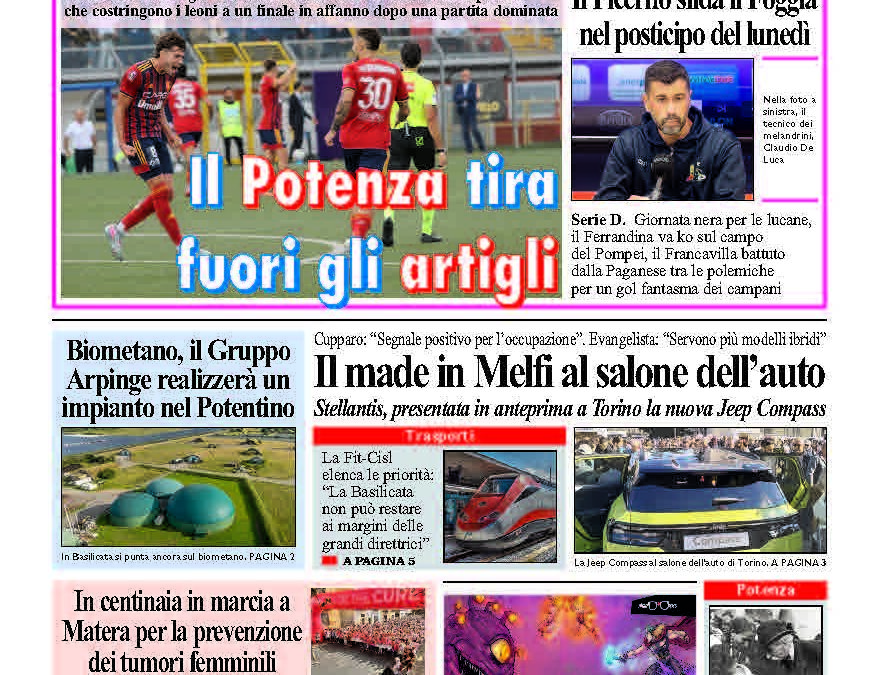 Lunedì 29 settembre 2025