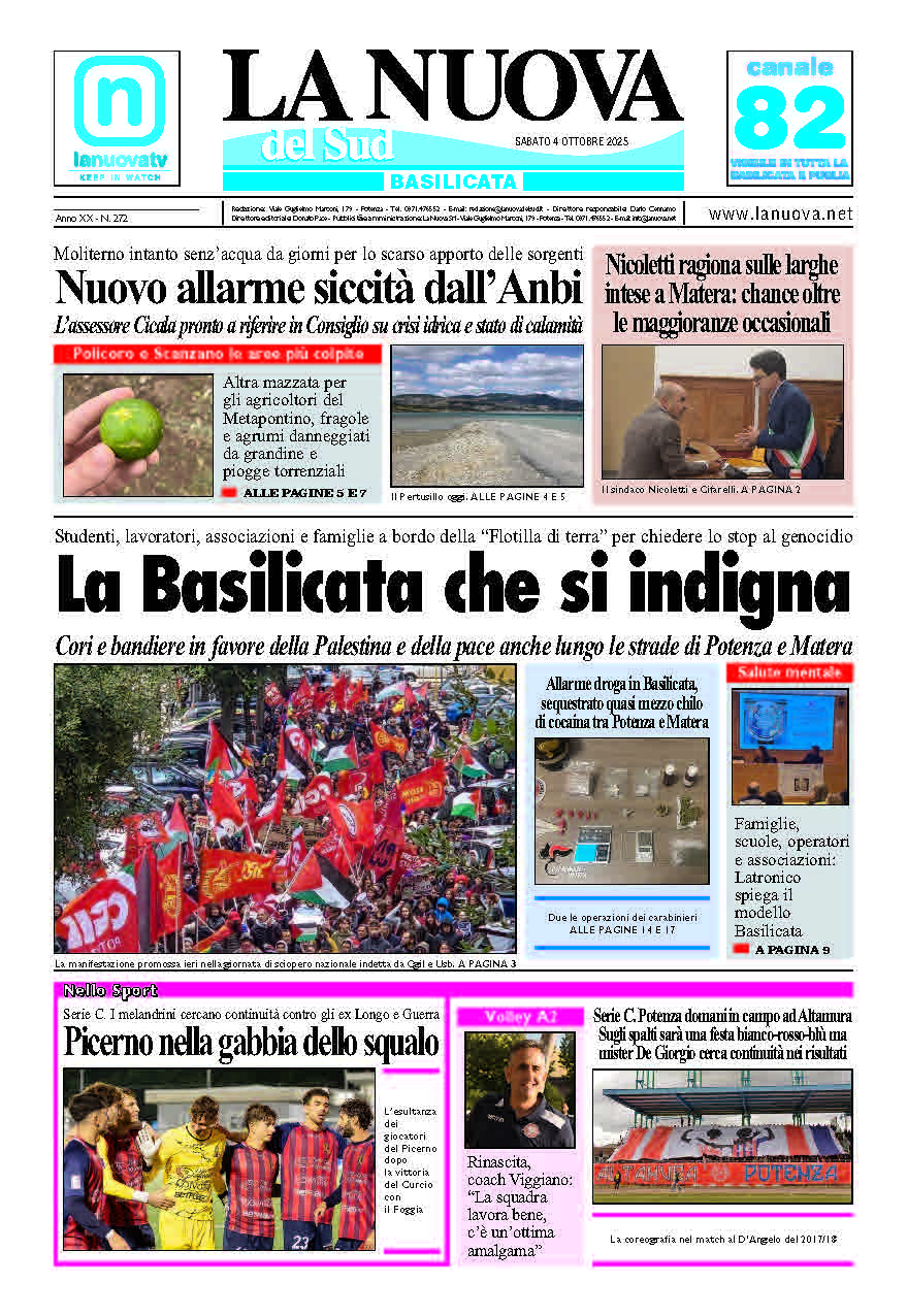 Sabato 4 ottobre 2025