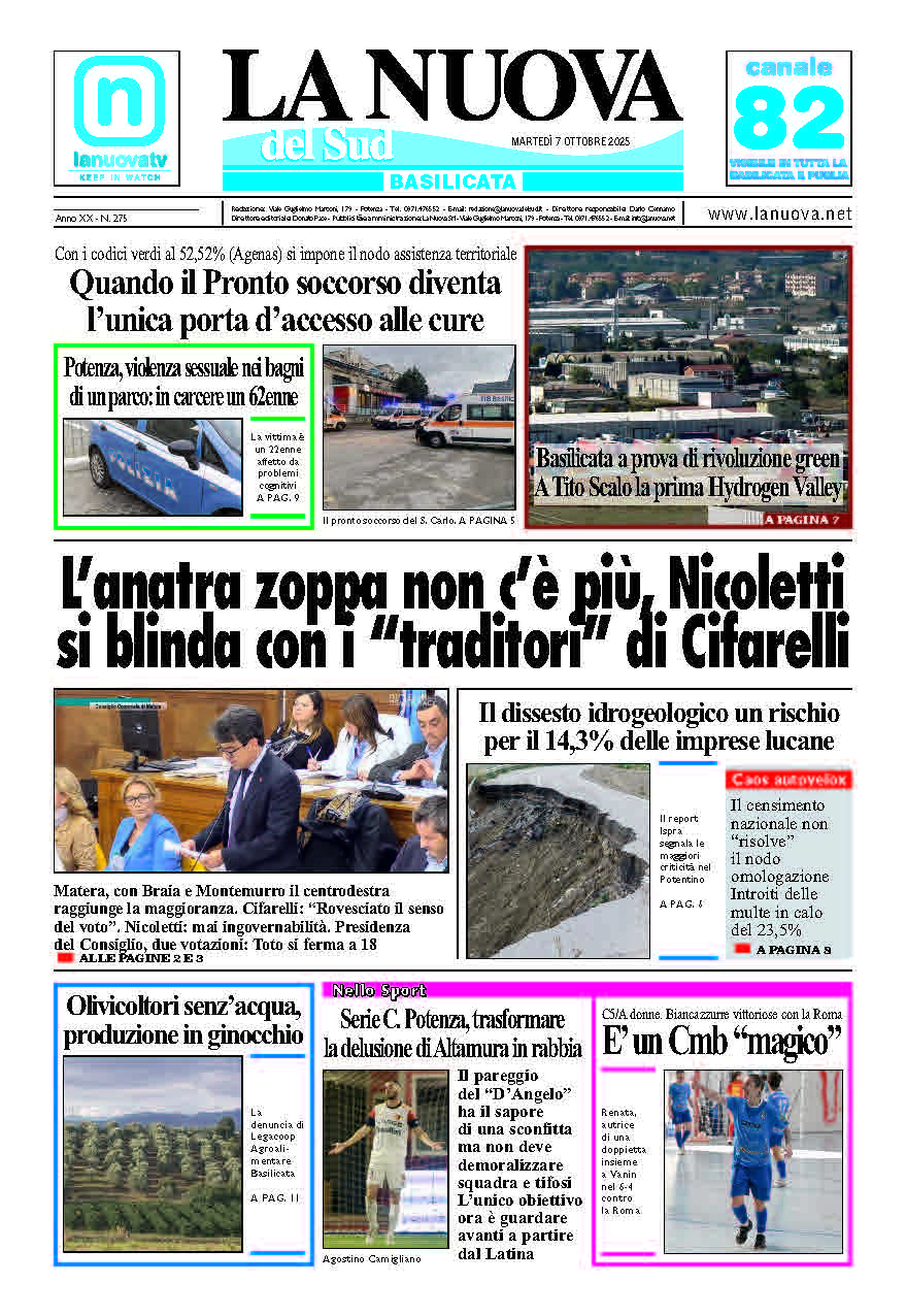 Martedì 7 ottobre 2025
