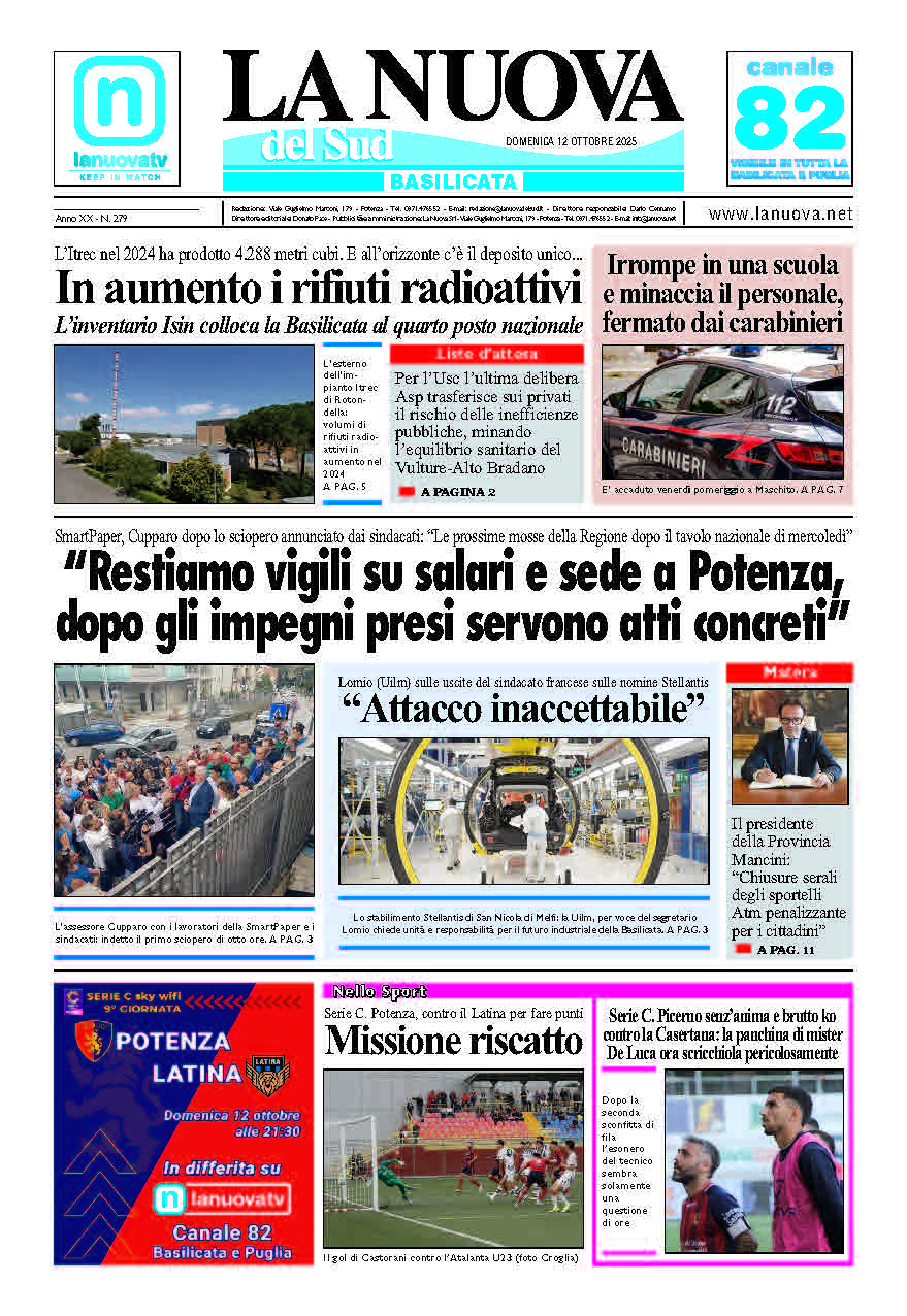 Domenica 12 ottobre 2025