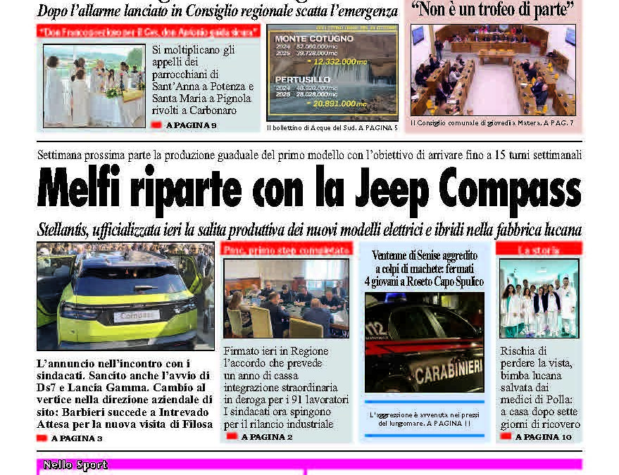 Sabato 25 ottobre 2025
