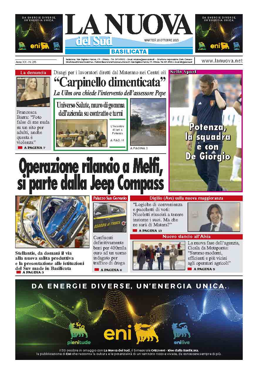 Martedì 28 ottobre 2025
