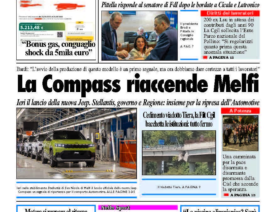 Giovedì 30 ottobre 2025