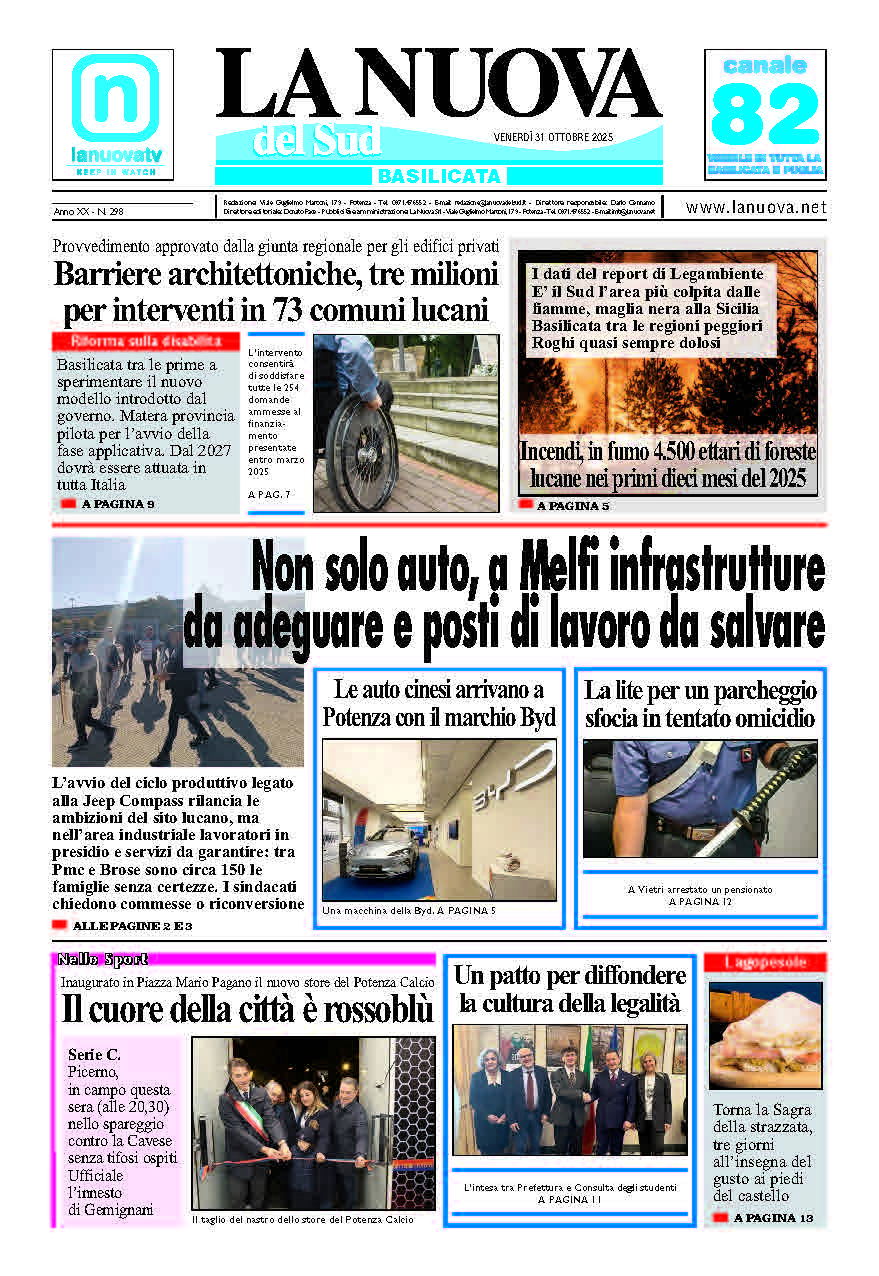 Venerdì 31 ottobre 2025