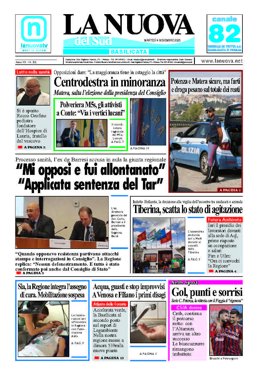 Martedì 4 novembre 2025
