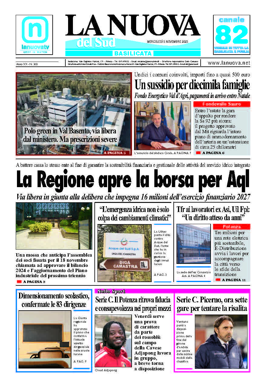 Mercoledì 5 novembre 2025