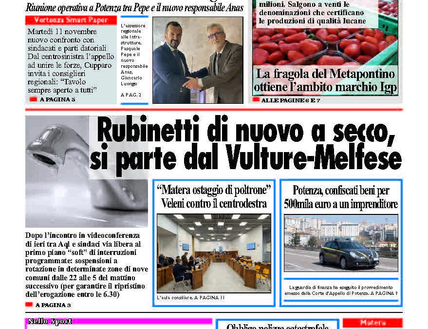 Giovedì 6 novembre 2025