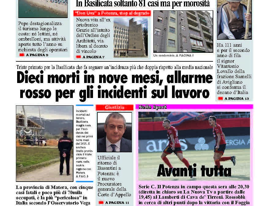 Venerdì 7 novembre 2025