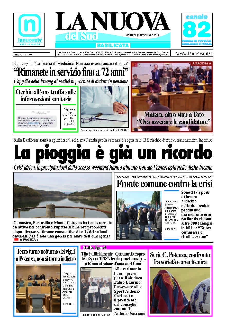 Martedì 11 novembre 2025