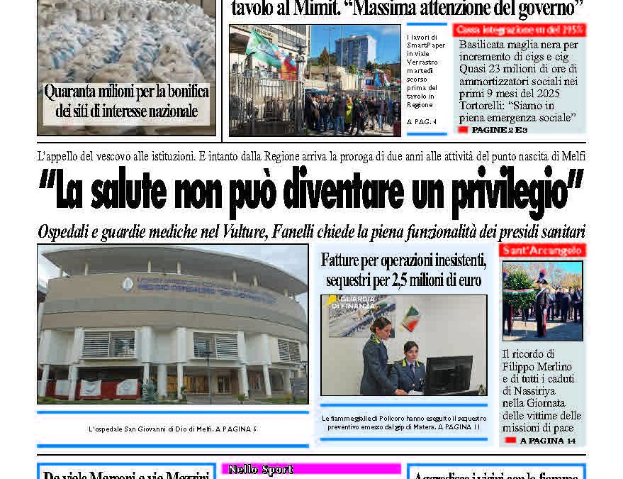 Giovedì 13 novembre 2025