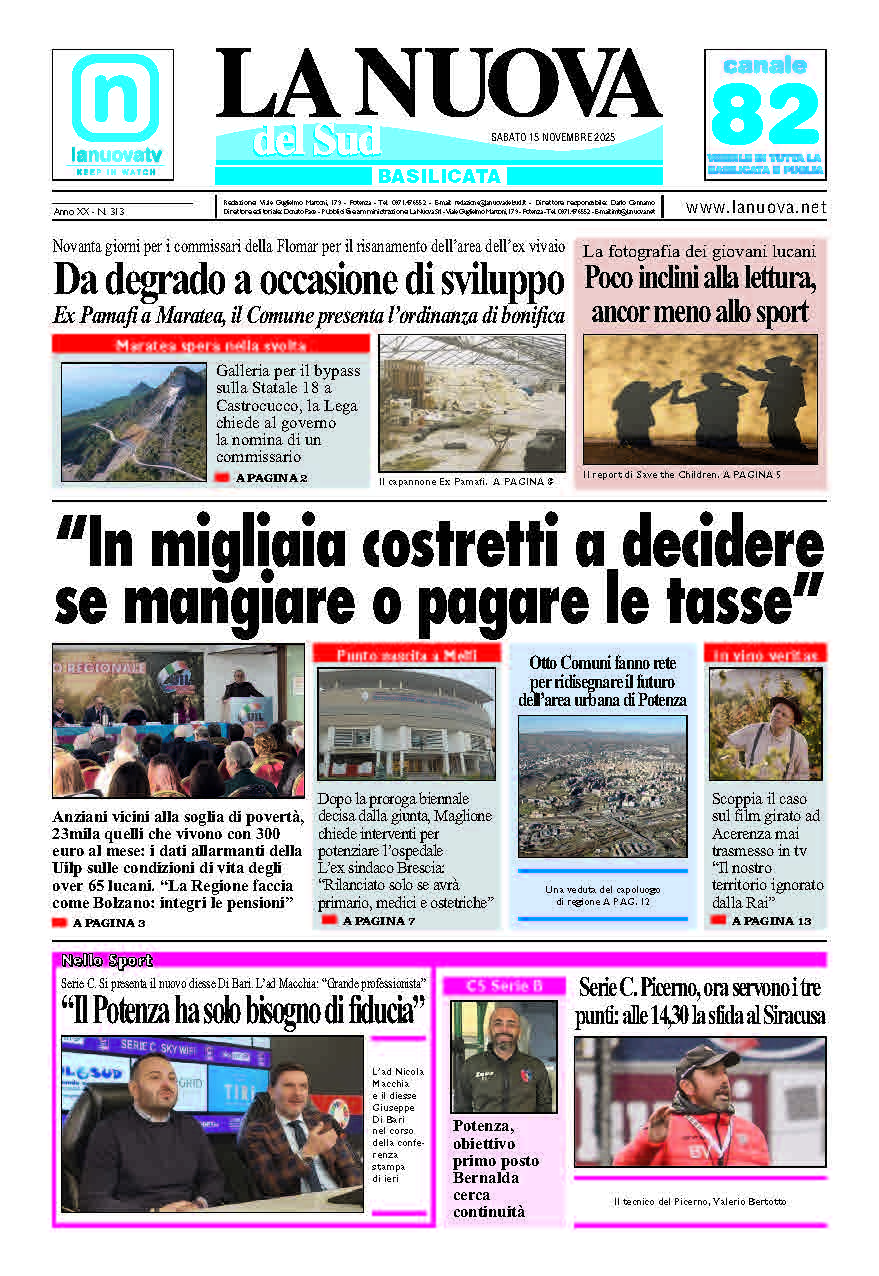 Sabato 15 novembre 2025