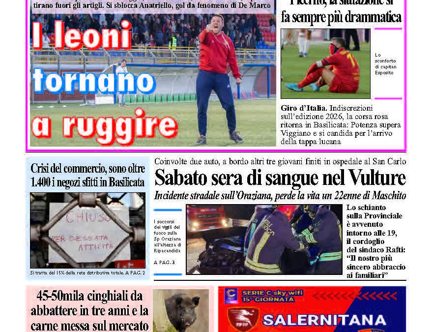 Lunedì 17 novembre 2025