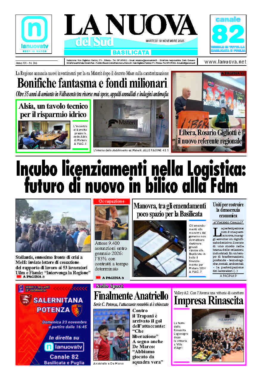 Martedì 18 novembre 2025