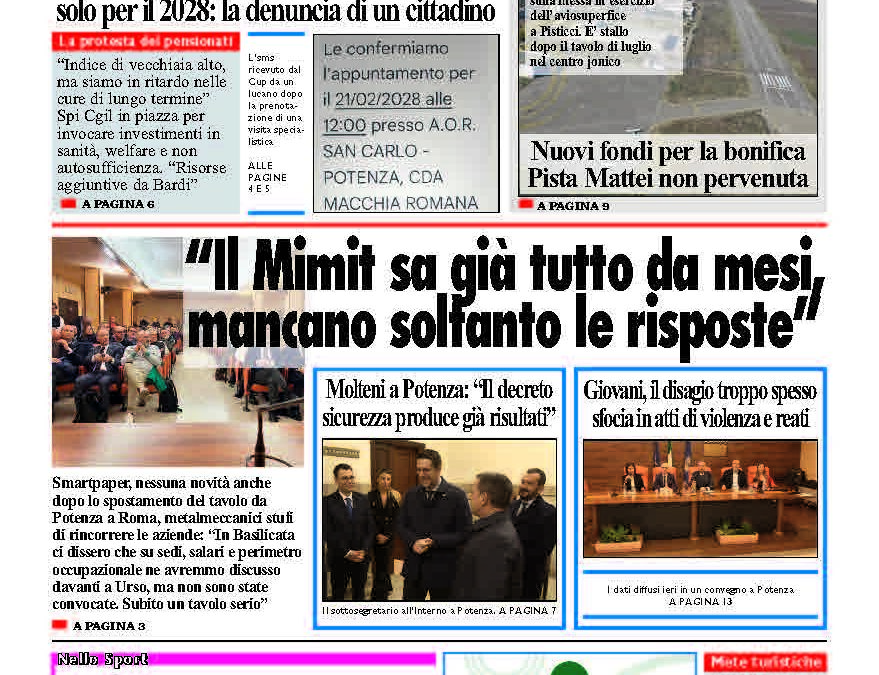 Venerdì 21 novembre 2025