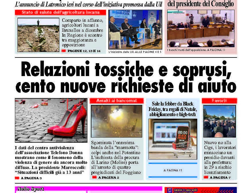 Sabato 22 novembre 2025