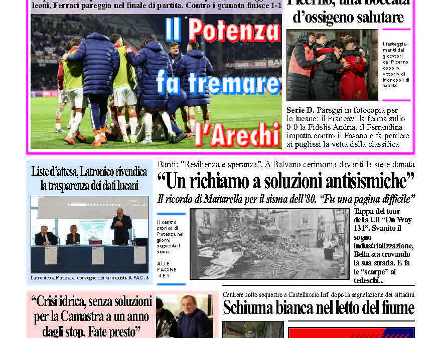 Lunedì 24 novembre 2025