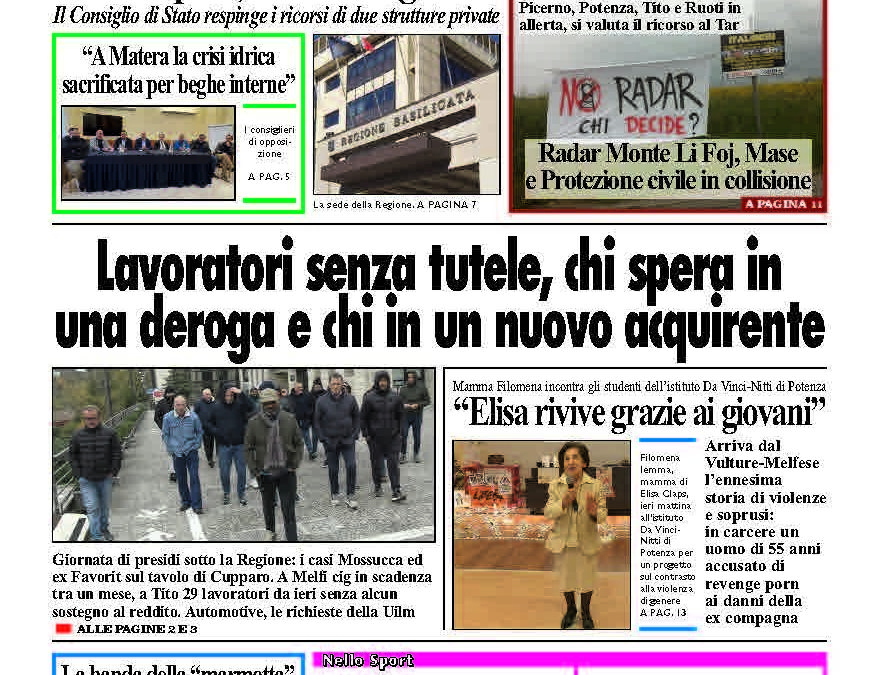 Martedì 25 novembre 2025