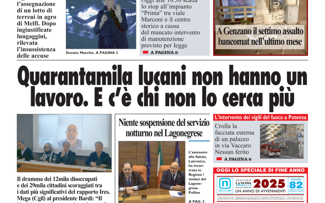 Mercoledì 31 dicembre 2025