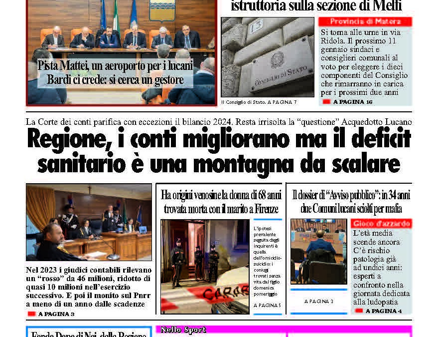 Mercoledì 3 dicembre 2025