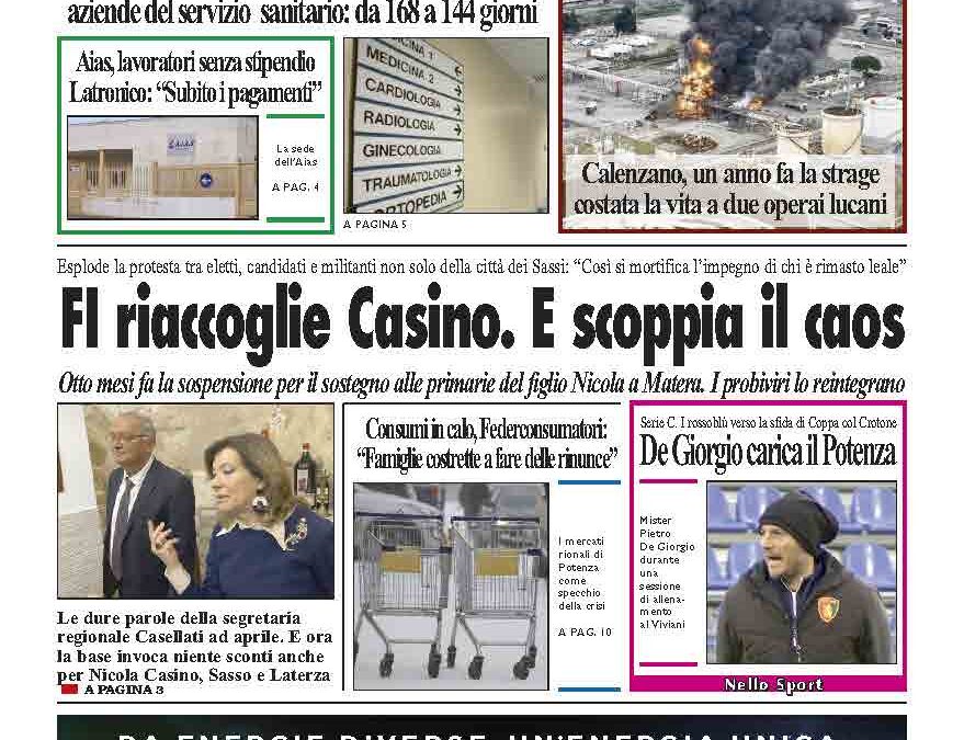 Martedì 9 dicembre 2025