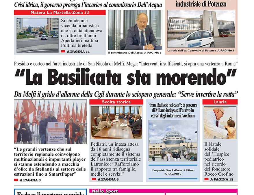 Sabato 13 dicembre 2025