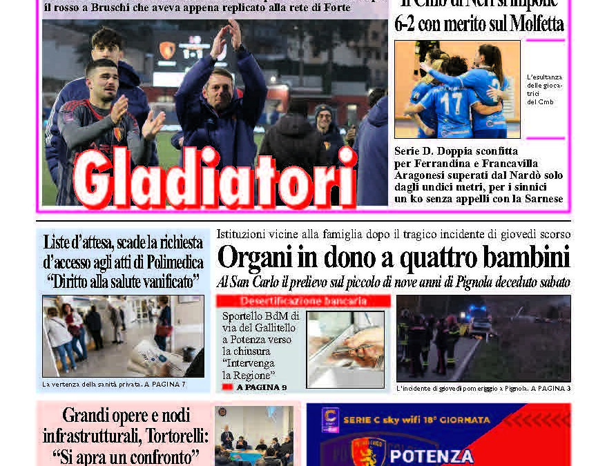 Lunedì 15 dicembre 2025