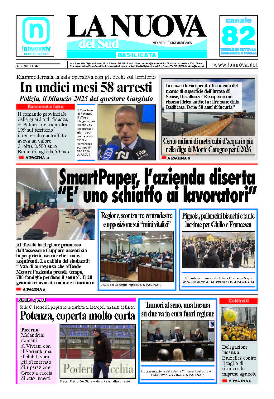 Venerdì 19 dicembre 2025