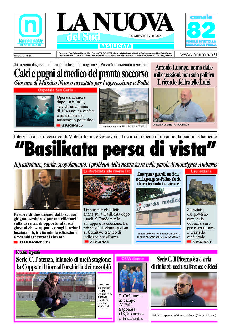 Sabato 27 dicembre 2025