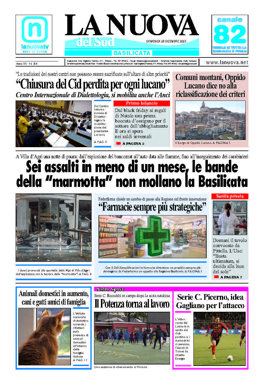 Domenica 28 dicembre 2025