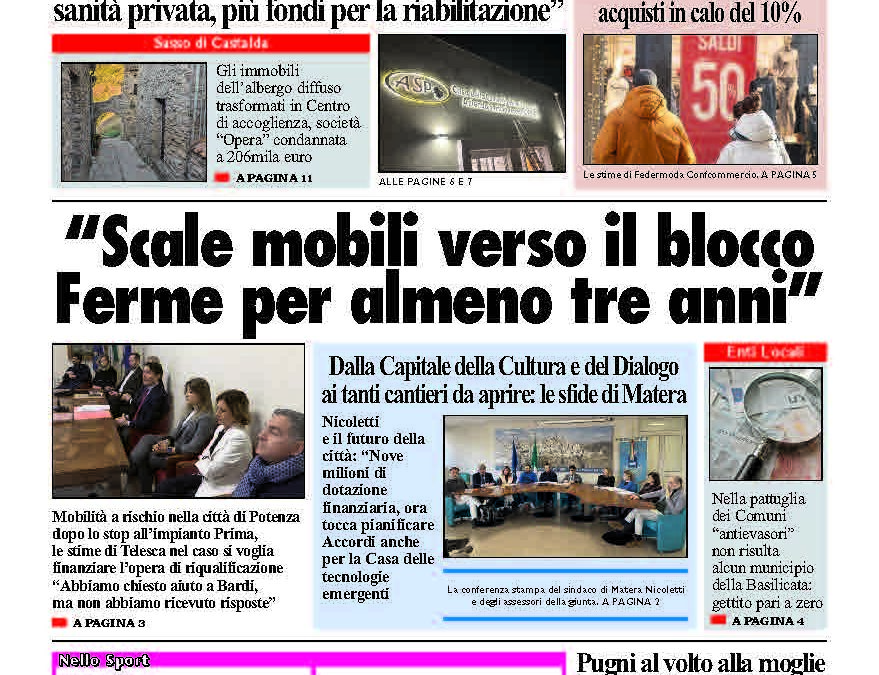 Sabato 3 gennaio 2026