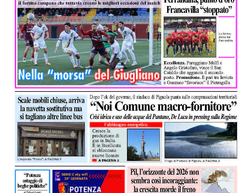 Lunedì 5 gennaio 2026