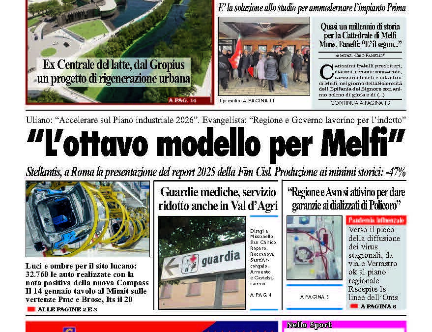Giovedì 8 gennaio 2026