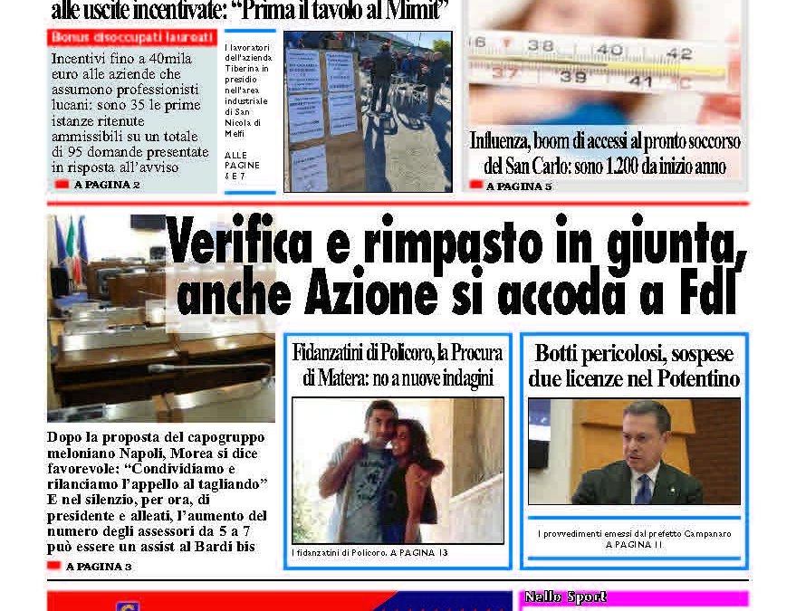 Venerdì 9 gennaio 2026