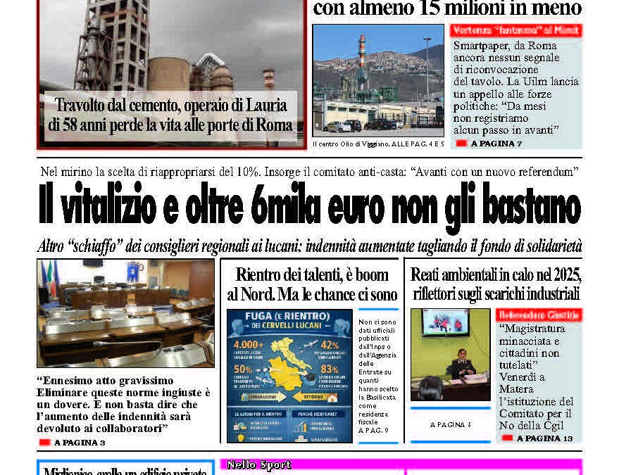 Mercoledì 4 febbraio 2026