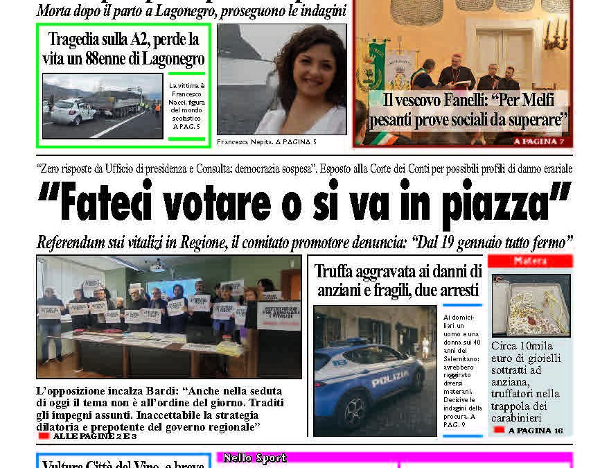 Martedì 10 febbraio 2026