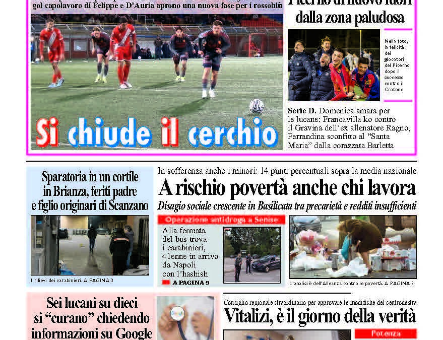Lunedì 16 febbraio 2026
