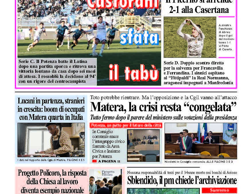 Domenica 22 febbraio 2026