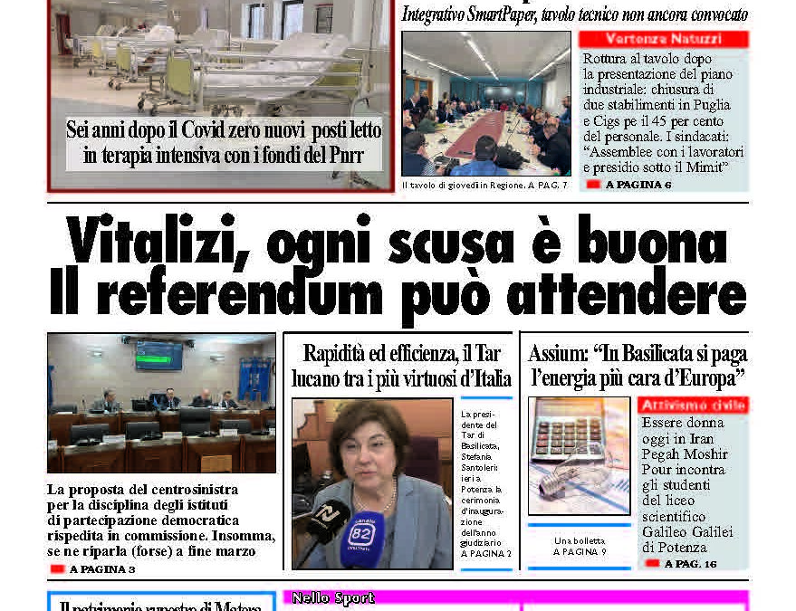 Mercoledì 25 febbraio 2026