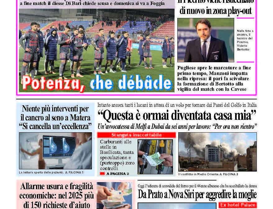 Vemerdì 6 marzo 2026