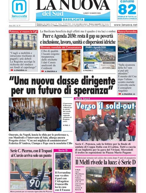 Lunedì 16 marzo 2026