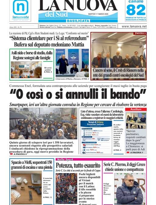 Martedì 17 marzo 2026