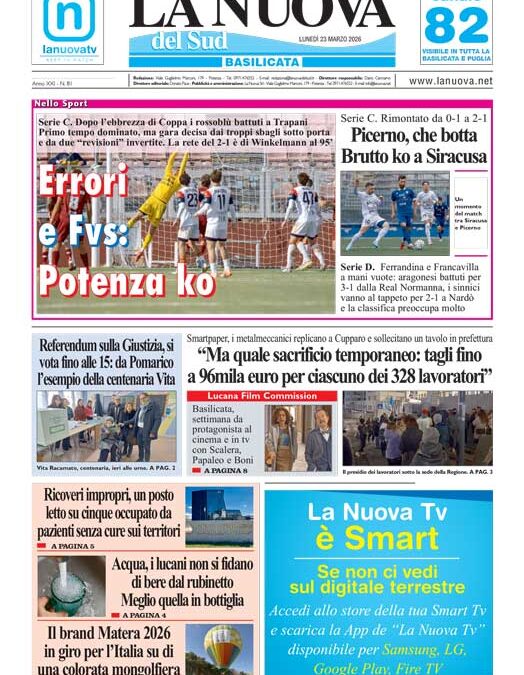 Lunedì 23 marzo 2026