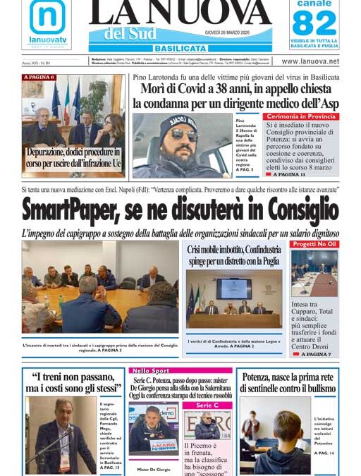 Giovedì 26 marzo 2026